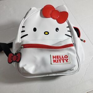Hello Kitty Mini Backpack Faux Leather Signature Bow Ear Bag Kids Girls School